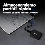 Crucial X9 SSD 1TB Portátil, hasta 1050MB/s, Compatible con PC, Mac, PlayStation y Xbox, Disco Duro Sólido Externo, USB-C 3.2 – CT1000X9SSD902
