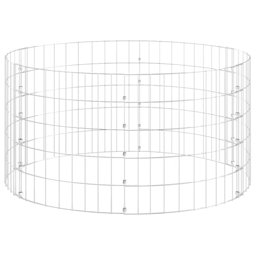 Compostador de jardín Ø100 x 50 cm acero galvanizado