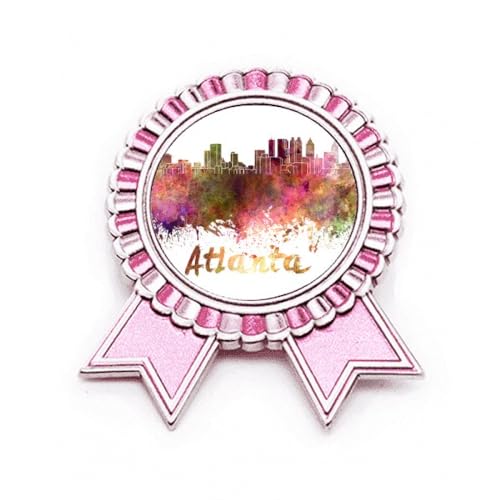 Broche Atlanta Amecity Rose en métal M pour raviver un vêtement terne
