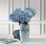 Fitz Floyd Fitz and Floyd English Garden Ceramic Flower Vase 1025 Inch Blue