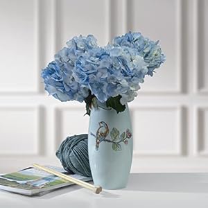 Fitz & Floyd Fitz and Floyd English Garden Ceramic Flower Vase, 10.25 Inch, Blue Fitz Floyd Fitz and Floyd English Garden Ceramic Flower Vase 1025 Inch Blue