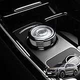 Amzcar Compatible with Kia Sorento 2021-2025 MQ4 Accessories Aluminum Car Gear Control Knob Cover Gear Shift Switch Knob Protective Cover (Black)