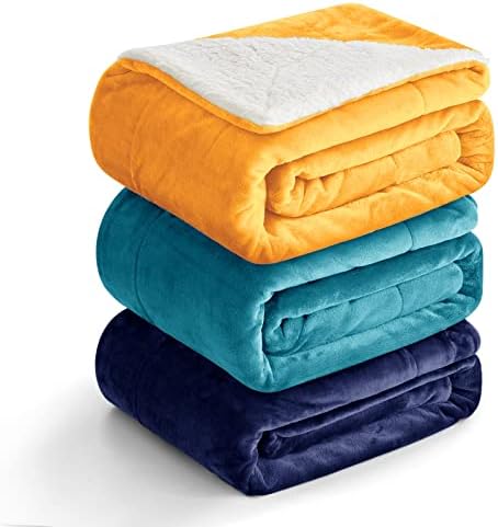 MIULEE Sherpa Fleece Blanket Super Soft Warm Microfiber Luxury Fluffy Throw Fluffy Solid Blankets for Sofa Bed Couch Travel Nursery Children Decorative 125x150cm (50"x60",Green)