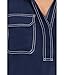 Vince Camuto Women's Half Placket with Two Front Pockets Classic Navy X-Large