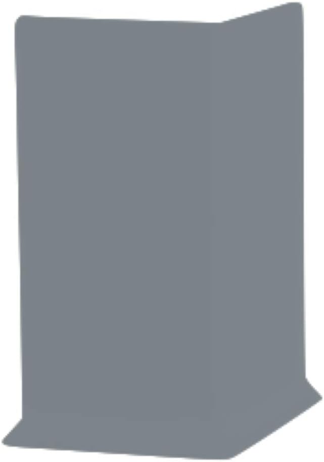 700 Series Cove Base TPR 4"X1/8"X3" Pieces - Dark Gray (Outside Corner Block)