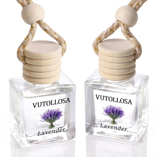 Image of 2-Pack Car Air Fresheners, Car Deodorizer, Lavender Scented Air Freshener Long Lasting Hanging Car Air Freshener for Men and Women, Car Scent Diffuser by VUTOLLOSA