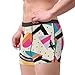 Hcpwzrf Memphis Fashion Style Geometric Men'S Breathable Boxer Shorts With Elastic Waistbandmedium Black