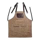 Materiales duraderos: delantal de trabajo hecho de vida útil fuerte y larga.