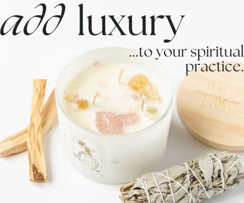 Healing Crystal Candle - 12Oz Soy Candle With Crystals Inside. Manifestation Aromatherapy Candle, Spiritual Gifts For Women. Crystals And Healing Stones, Self Love Three Wick Zodiac Astrology Candles #TOP7