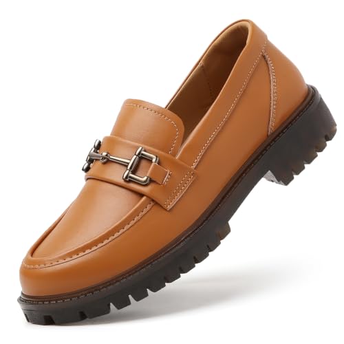 Image of Loafers for Women Women's Penny Loafers Slip On Leather Business Casual