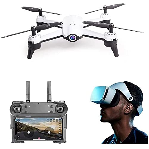 WYMYY Dron con cámara 4K, dron con Control de Gravedad/Gestos, dron cuádruple Plegable con Flujo óptico Flotante, Giro de 360° con un botón, Equipado con conmutación de cámara Dual HD (b