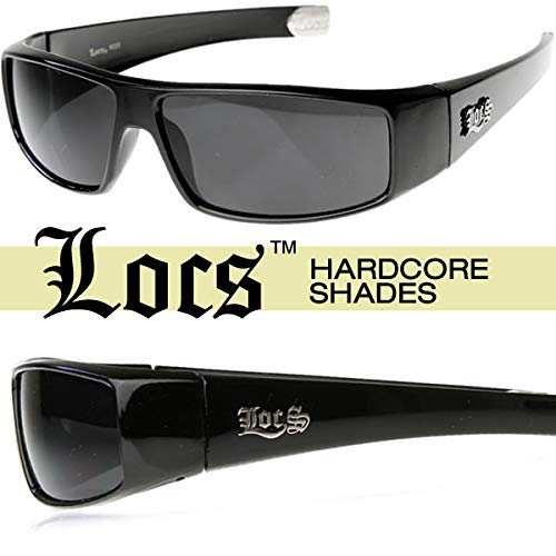 Locs - Flat Top Wrap Og Gangsta Hardcore Locs Sunglasses (Black) #TOP4