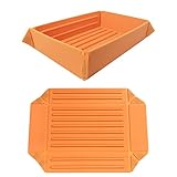 AWGOU Camping Plates and Bowls - Foldable Silicone Bowl and Plate Collapsible Tableware Dinner Plat for Parties, Dining, Hiking, Camping