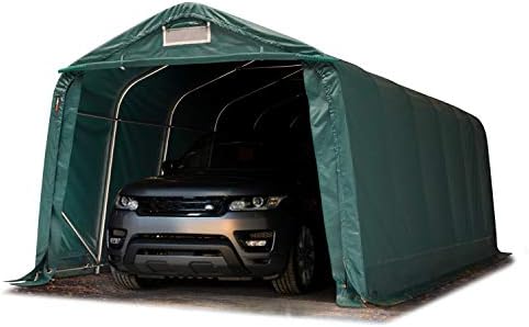 Carpa Garage 3,3x7,2 m PVC 800 N Garaje portátil Cobertizo Compac...