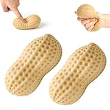 2 piezas de Peanut Squishy Fidget Toys, bolas suaves para aliviar el estrés, linda forma de cacahuete, juguete sensorial para aliviar la ansiedad, regalos de fiesta para niños y adultos (T)