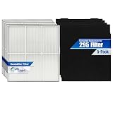 5-Pack 83378 Filter Set Replacement for Kenmore Progressive 295 HEPA Filter - Compatible with Kenmore 295 Series Air Purifier Filters with Carbon Foam Pre-Filter Prefilters