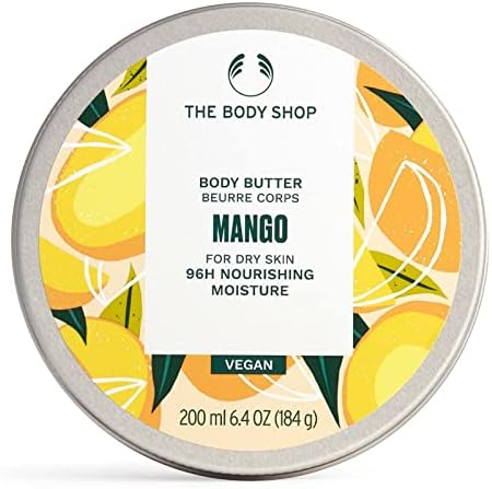 The Body Shop Mango Body Butter – Nourishing & Moisturizing Skincare for Normal Skin – Vegan – 6.4 oz
