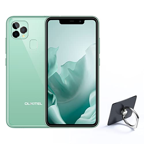 OUKITEL C22 Unlocked Cell Phone, 2021 Dual SIM Smartphone 5.86 Inch HD Screen+, 4GB+128GB Android 10 T-Mobile, Rear 3 Camera Face/Fingerprint ID(Green)