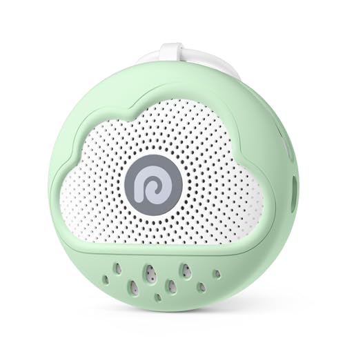 Image of Dreamegg White Noise Machine - Portable Sound Machine Baby with Safe Silicone Cover, Features Powerful Battery, 21 Soothing Sound, Noise Canceling for Sleeping, Baby Registry Gift, Nursery(Green)