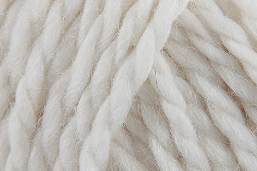 Drops Andes Yarn 98yds/90m 3.5oz/100g Group E. Soft and Chunky Blend of Alpaca and Wool. Raw Supply for Knitting and Crochet Winter Garment. Color 1101 White