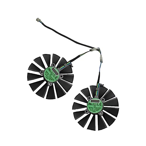 Operitacx 1 par Ventilador de Refrigeración para Tarjetas de Video de Reemplazo Compatible Accesorio para Ordenadores Suministro Informático Eficiencia Disipación de