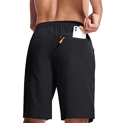 Magcomsen MCS8859-61-BLACK-5XL Men Running Shorts Hiking Camping Shorts Quick-Dry Shorts Outdoor Sports Shorts Workout Shorts Zipper Pockets Black 36 thumb #3