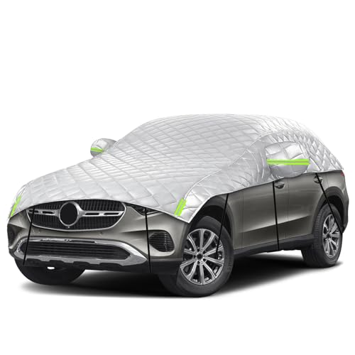 Kistrba Hail Car Cover for SUV 180-201 Inches Long, 4-Layer Thickened Cotton Fabric Cover Protector...
