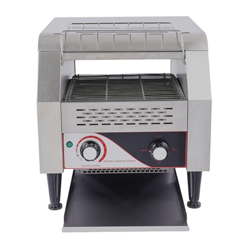 Commercial Conveyor Toaster, 300 Slices/Hour, Restaurant Coffe Shop Conveyor Toaster Warming Oven for Bun Bagel Bread