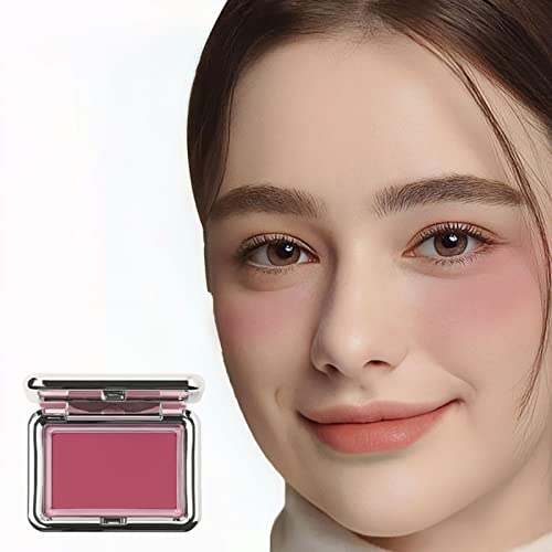 2023 Rose Berry Blush Powder Makeup Palette, Contour And Highlight Face For A Shimmery Or Matte Finish, Natural Flush, Blendable And Buildable Blush For Cheek #TOP2