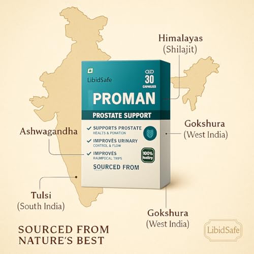 Image of Proman Herbal Capsules for Men Ayurvedic Formula for Daily Wellness and Vitality 30 Vegetarian Capsules