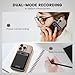 AI Voice Recorder with AI Technology for Transcription & Summarization, 64GB Audio Recorder, App Control Supports 112 Languages, Magnetic Housing for Meetings, Portable Digital Voice Recorder Gray