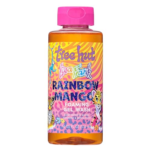 Image of Tree Hut Lisa Frank x Rainbow Mango Body Wash, Limited Edition, 18 Fl Oz | Nourishing & Moisturizing Shower Gel w / Shea Butter & Essential Oils, Soft & Smooth Skin, Gentle Cleanser For All Skin Types