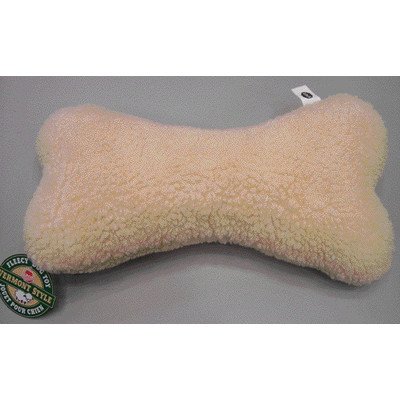 Vermont Dog Fleece Bone Dog Toy [Set of 2] Size: 9"