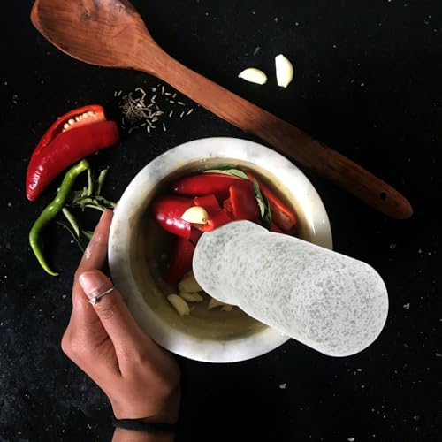 Pestle de piedra Happyyami para cocina 3.74 in miniatura 7