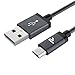 Price comparison product image RAMPOW Micro USB Cable 2m, 2.4A High Speed Nylon Braided Android Charging Cable Compatible with Samsung Galaxy S7 edge S6, Sony, HTC, Motorola, Kindle, LG and More-Space Grey