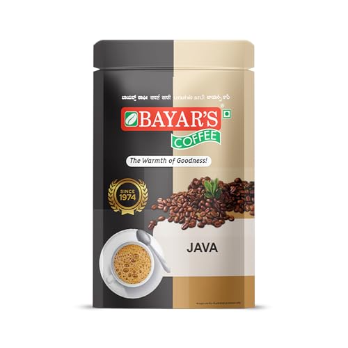 Image of Bayar's Coffee Java Filter Coffee Powder 500g | Traditional South Indian Taste with 80% Coffee & 20% Chicory | Freshly Roasted & Ground for Rich Aroma & Taste (1, 500)
