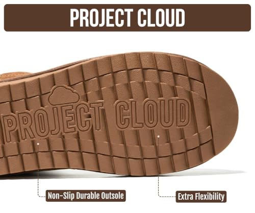 Image of Project Cloud Genuine Leather Ankle Boots for Women - Water Resistant with Memory Foam Insole Winter Boots - Trending Shoes & Comfortable Women's Ankle Boots (Hippy)