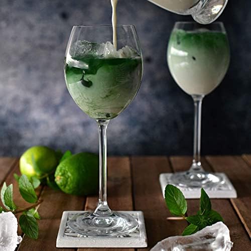 Krosno White Wine Glasses Set of 6 | 250 ML | Glasses Drinking Wedding Gift Set | Perfect for Home, Restaurants and Kitchen Set | Dishwasher Safe Cocktail Crystal Set