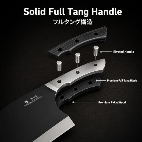imarku 6.7 Inch Butcher Knife, Meat Cleaver Knife Japanese Steel, Dad Gifts - Image 5