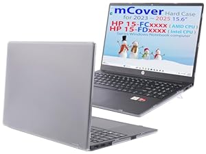 mCover Hoesje alleen compatibel voor 15,6 inch HP Laptop 15-FCxxxx / 15-FDxxxx / 250 G10 Serie Windows Notebook PC (niet geschikt voor andere HP laptopmodellen) - Doorzichtig