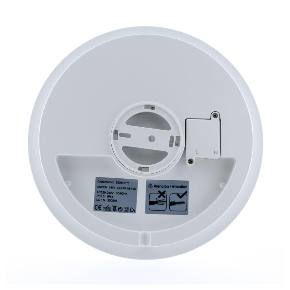 CristalRecord - Plafón LED Dalia 24W IP54 4000K 2500Lm Redondo - CR 25-545-24-104