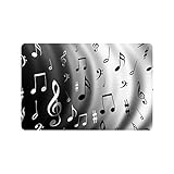 Music Notes Custom Doormat Entrance Mat Floor Mat Rug Indoor/Outdoor/Front Door/Bathroom Mats Rubber Non Slip Size 23.6 x 15.7 inches