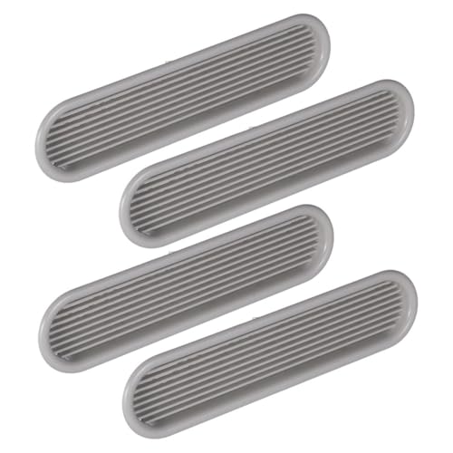 DOITOOL 4pcs Ventilation Grille Louvered Cover for Wardrobe Shoe Cabinet Bathroom Kitchen Sink and Ceiling Durable Plastic Air Vent Accessory for Efficient Airflow and Modern Design