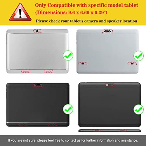 Fintie Case For Zonko K105 10.1, Meize 10, Dragon Touch Notepad K10 / Max10 10.1 Tablet, Premium Pu Leather Stand Cover For Lectrus, Victbing, Hoozo, Winsing 10 Android Tablet, Black #TOP5