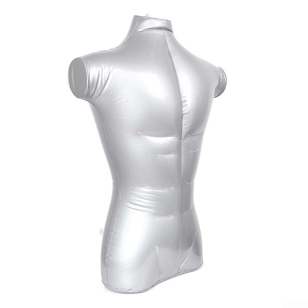 Buste masculin gonflable en PVC pour vitrine d'accessoires de mode