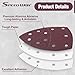 SPEEDWOX 60PCS Mouse Detail Sander Sandpaper 11 Hole Mouse Sanderpaper Hook and Loop Triangle Sanding Pads for Oscillating Multitool Triangle Sanding Pads Mouse Detail Sander Sandpaper