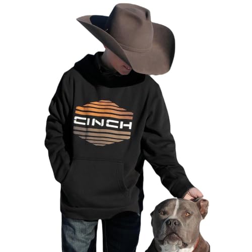 Cinch Boys Black Pullover Hoodie Black