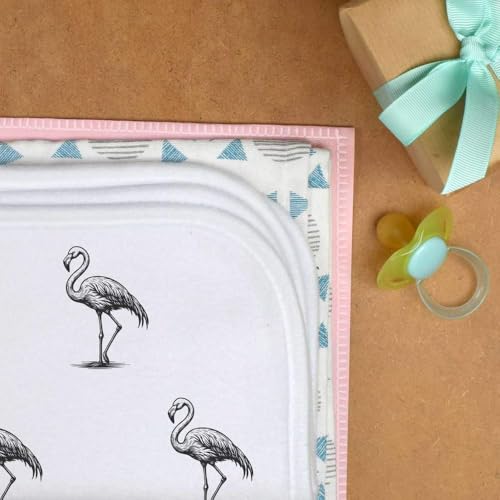 Azeeda 'Flamingo Standing' Baby Burp/Wash Cloth (BC00028826)3