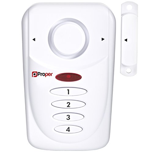 Proper P-SACKW interior magnético-1 Alarma para Windows/Puertas, 1.5 V, Blanco