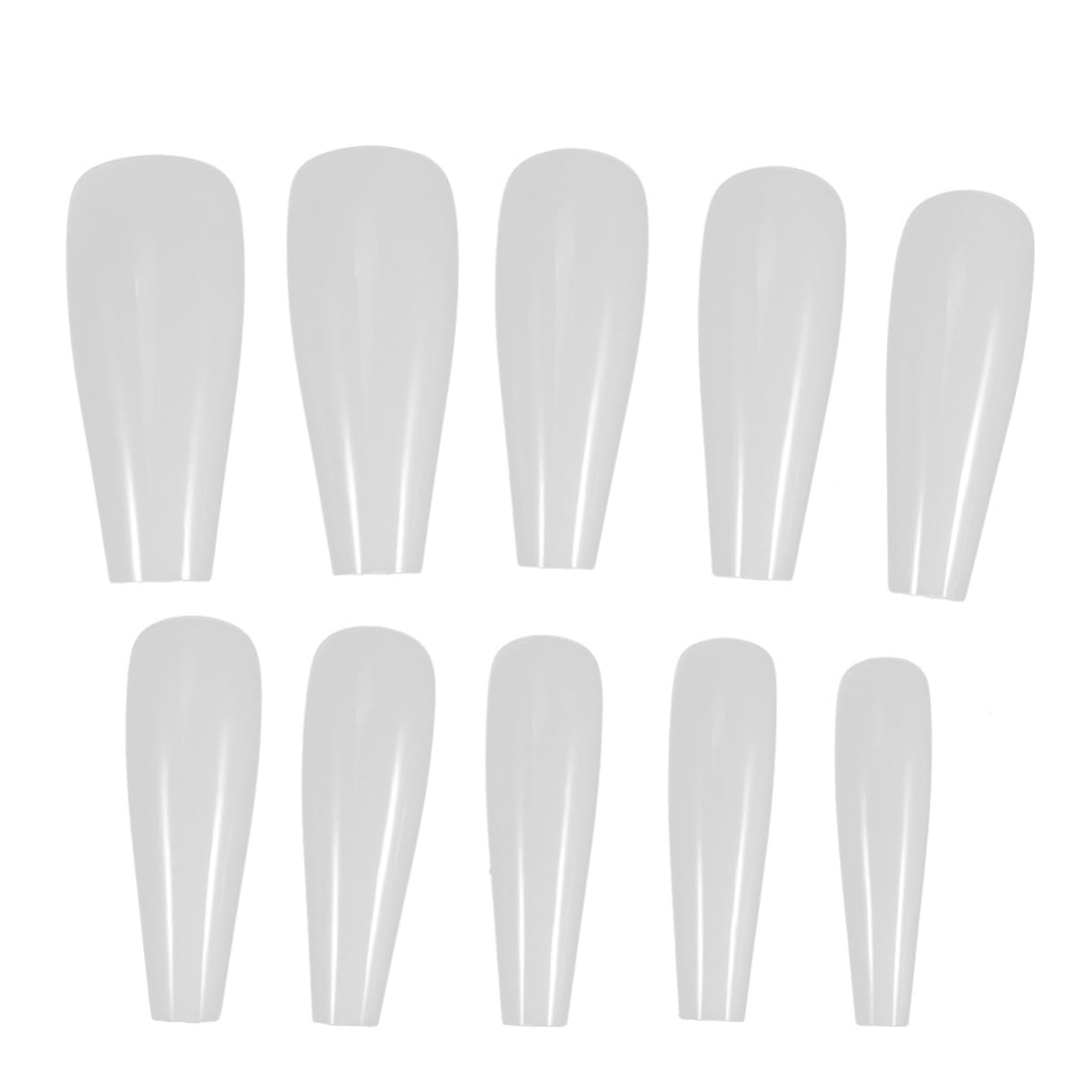 LALAFINA 1500pezzi Lunghe Punte Per Unghie Artificiali Copertura Colore Accessori Per Nail Manicure Facile Applicare Per e